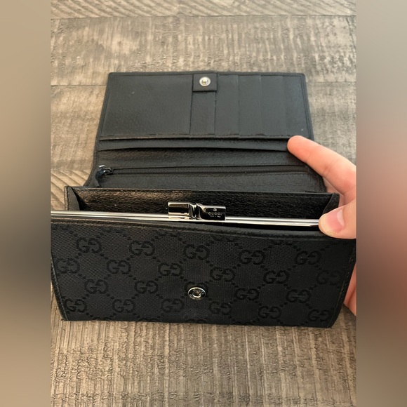 Gucci black canvas wallet - Picture 3 of 4